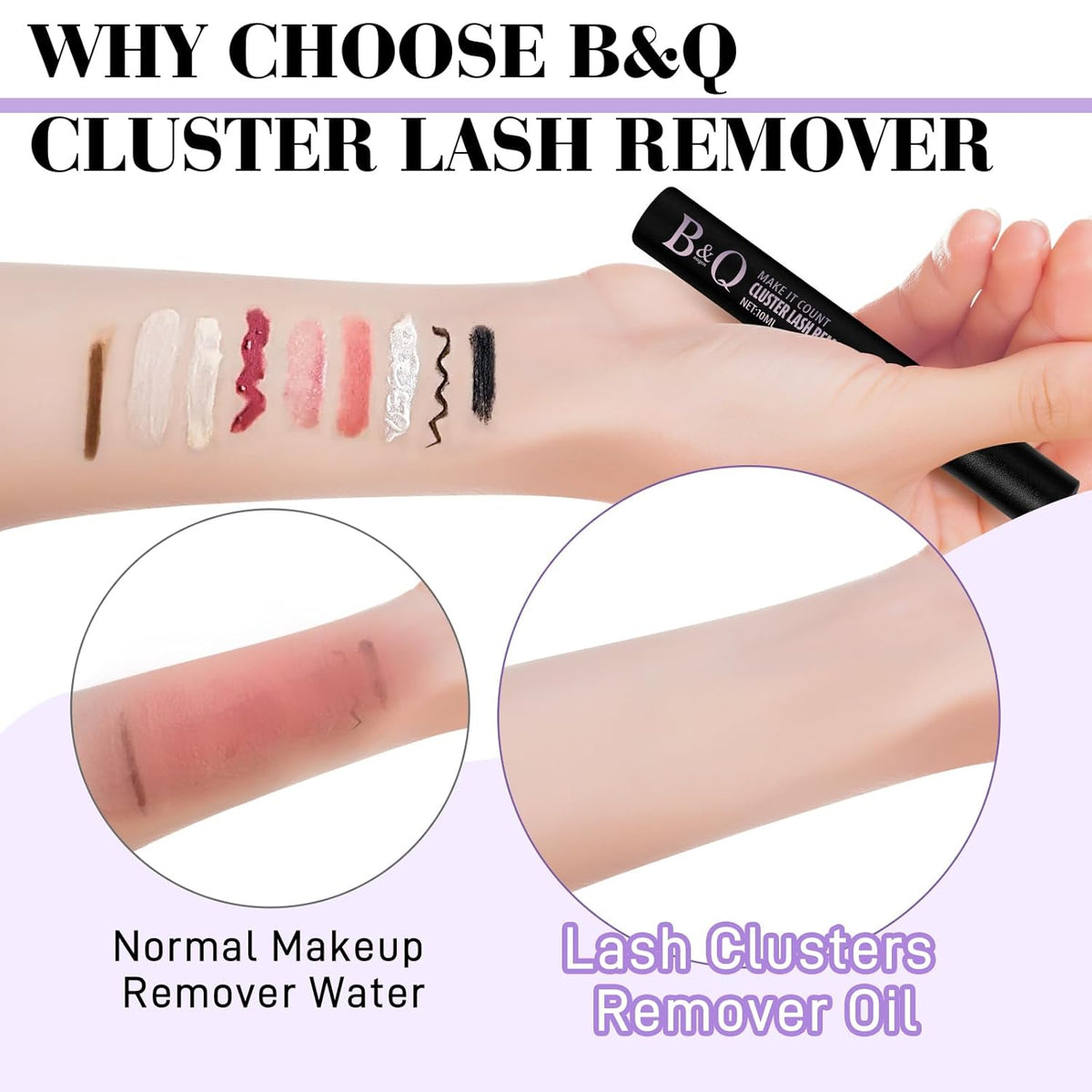 B&Qaugen B&Q Lash Remover for Lash Clusters 10 ML Lash Cluster Remover Cluster Lash Remover Cluster