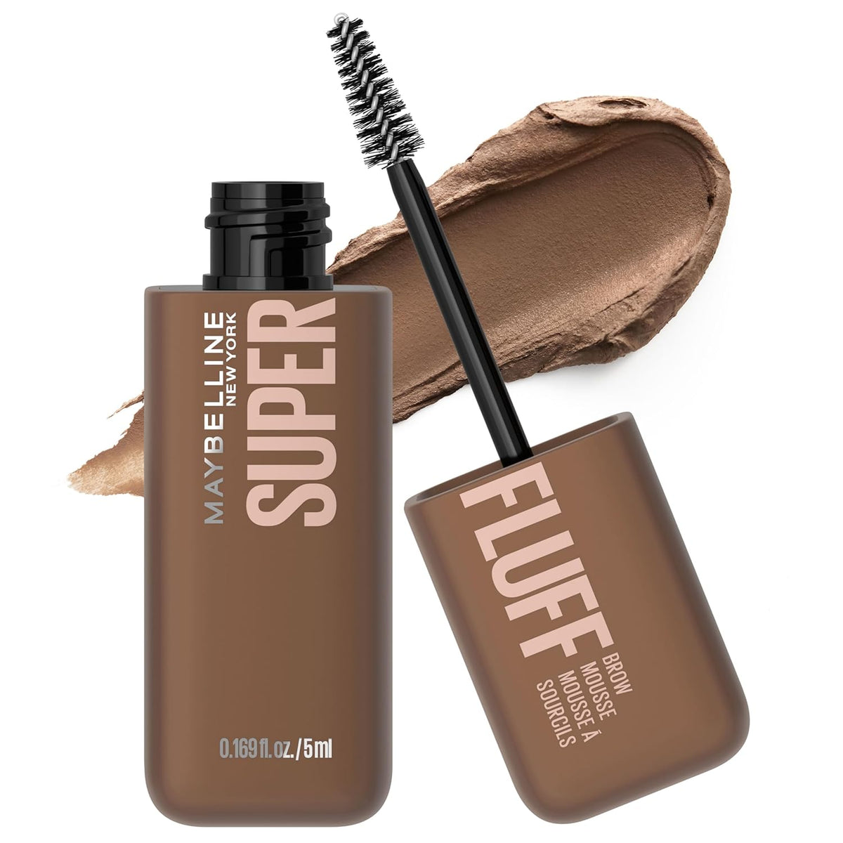 Maybelline Superfluff Volumizing Brow Mousse, All Day Tinted Brow Gel For Soft Full Brows, Soft