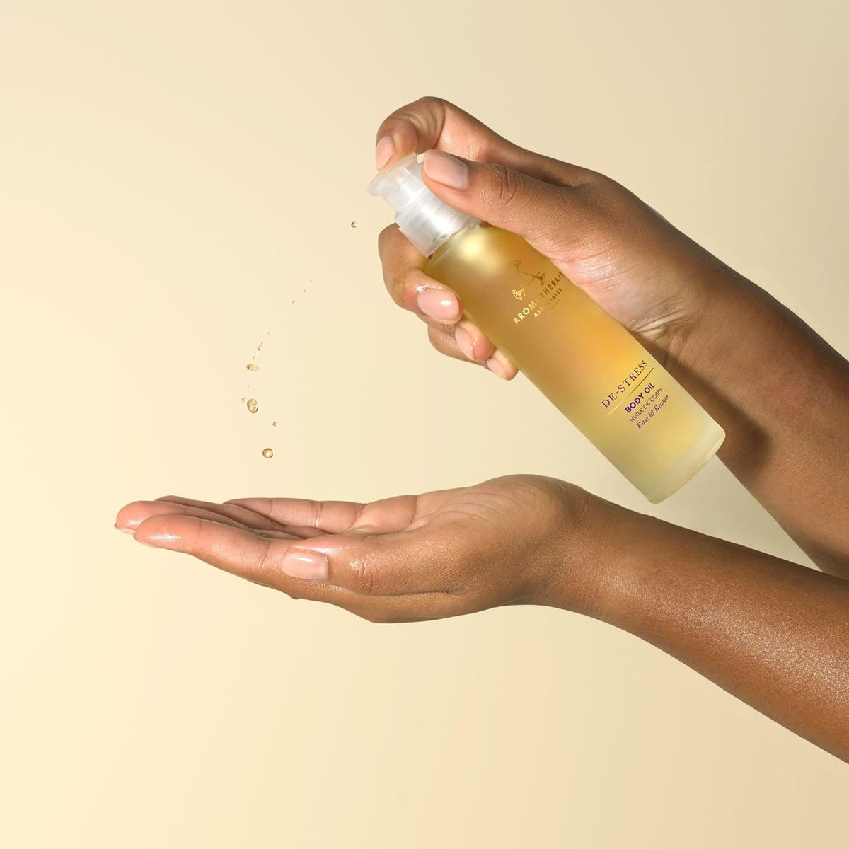 Aromatherapy Associates De-Stress Body Oil Made with Ginger and Rosemary Essential Oils and Arnica