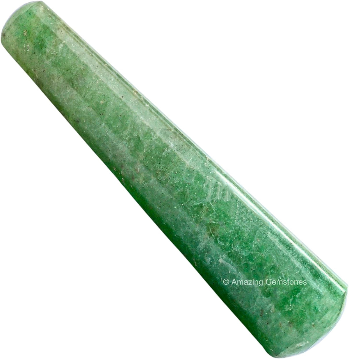Amazing Gemstone Green Strawberry Quartz Crystal Wand Massage Stick - Pelvic Wand Gua Sha for