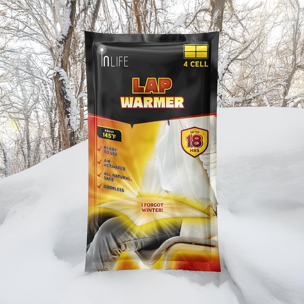 InLife Super Warmer for Lap and Body, All Natural & Safe, Bigger & Wider Area Covered, Higher