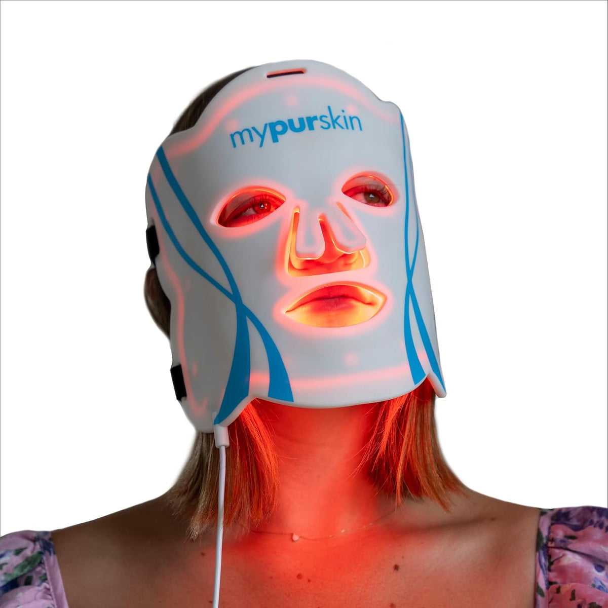 Professional Light Therapy Face Mask, FDA-Cleared, 264 LED, Clinically Proven 4-50x Higher Dose, 4