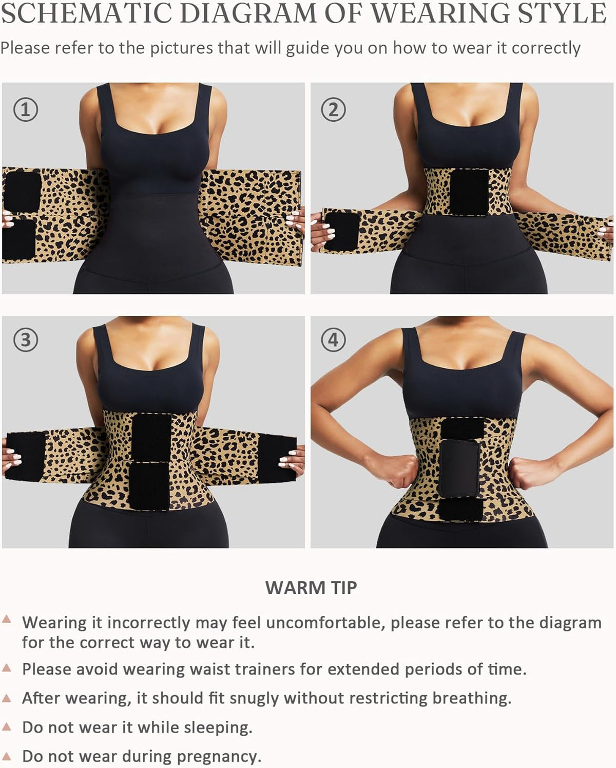 FeelinGirl Waist Trainer Long Torso Waist Cincher Trimmer Ab Belt Tummy Control Body Shaper Triple