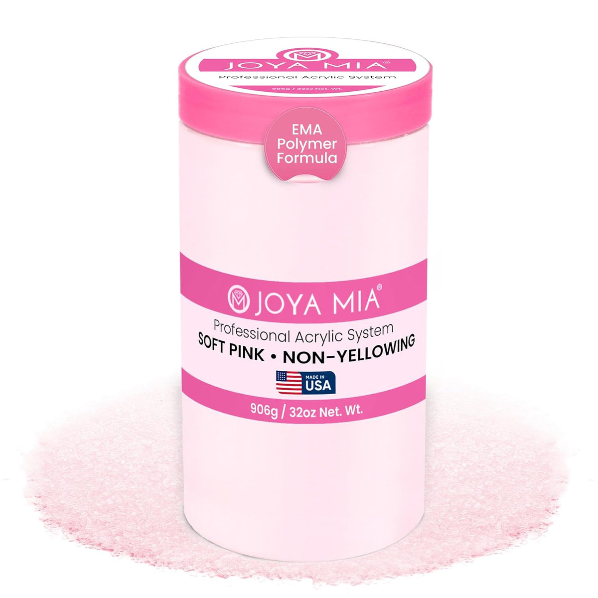 Joya Mia Acrylic Powder for Nails, MMA-Free, Super Adhesion Professional Powder for Flawless &