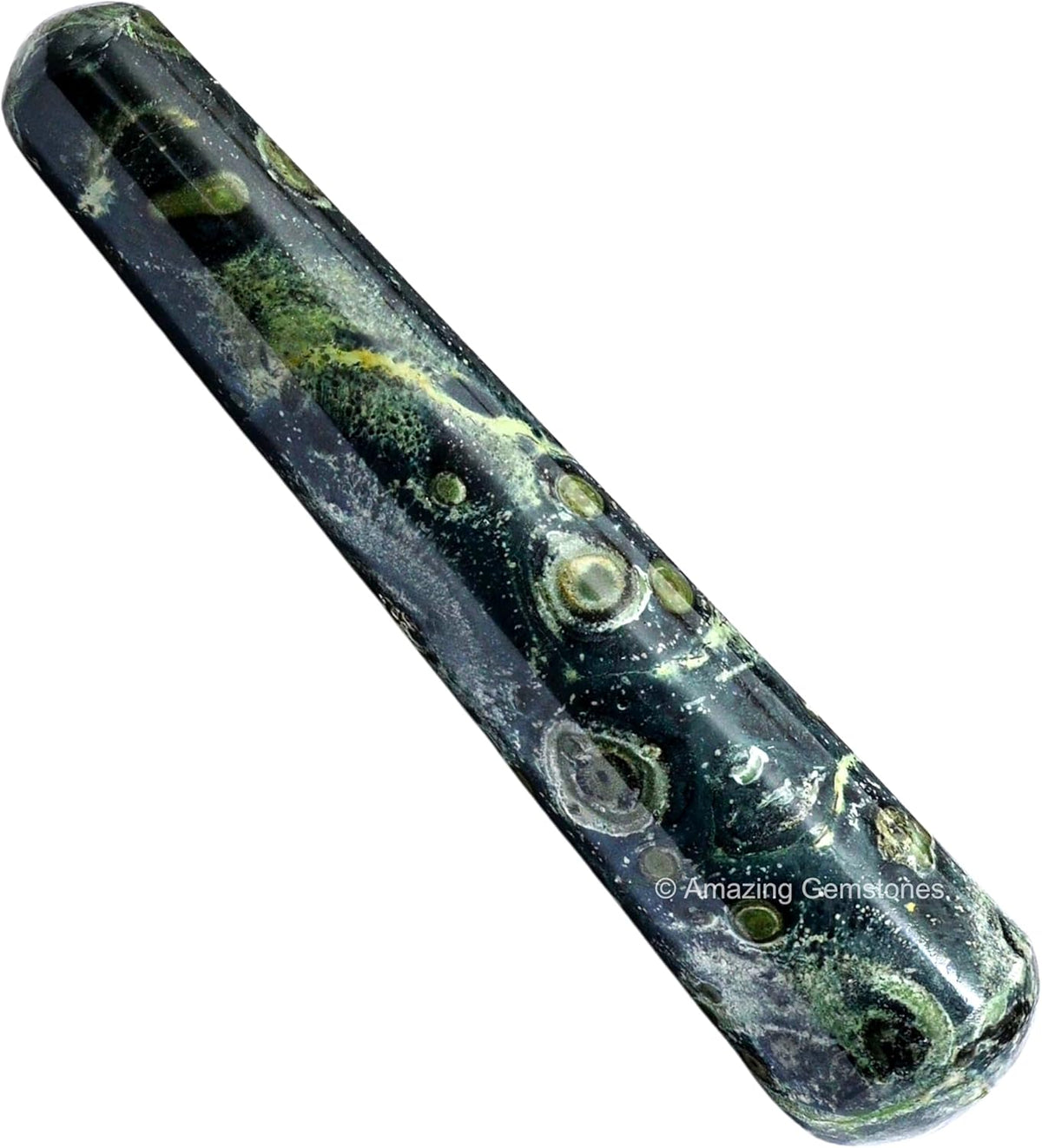 Amazing Gemstone Kambaba Jasper Crystal Wand Massage Stick - Pelvic Wand Gua Sha for Adults