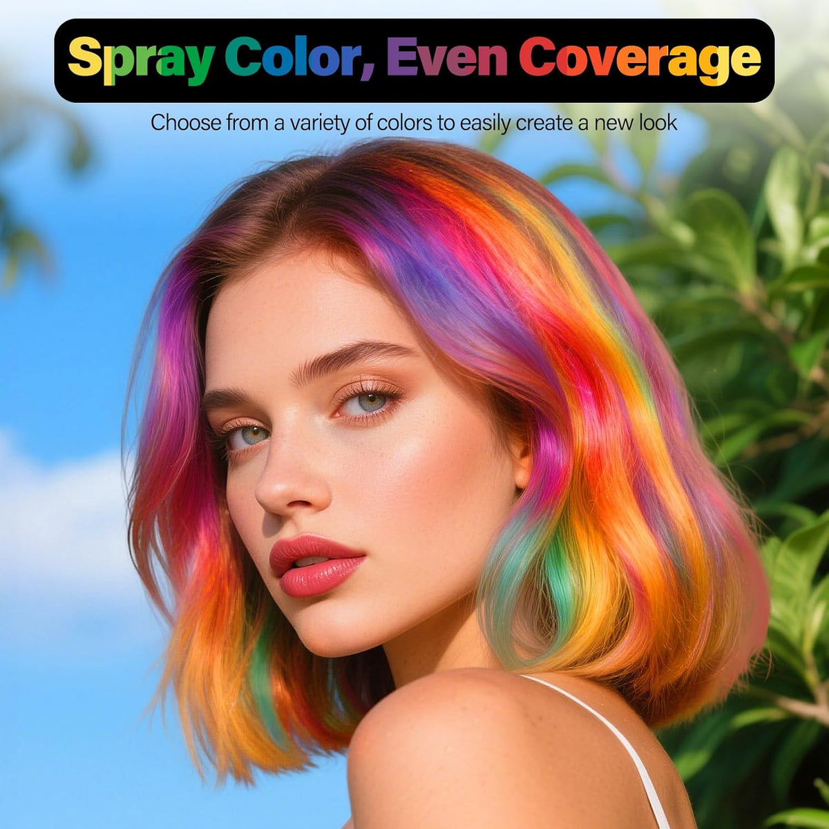 Temporary Hair Color Wax For Kids Women Men, Washable Hair Color Spray Non-Sticky For Cosplay Party
