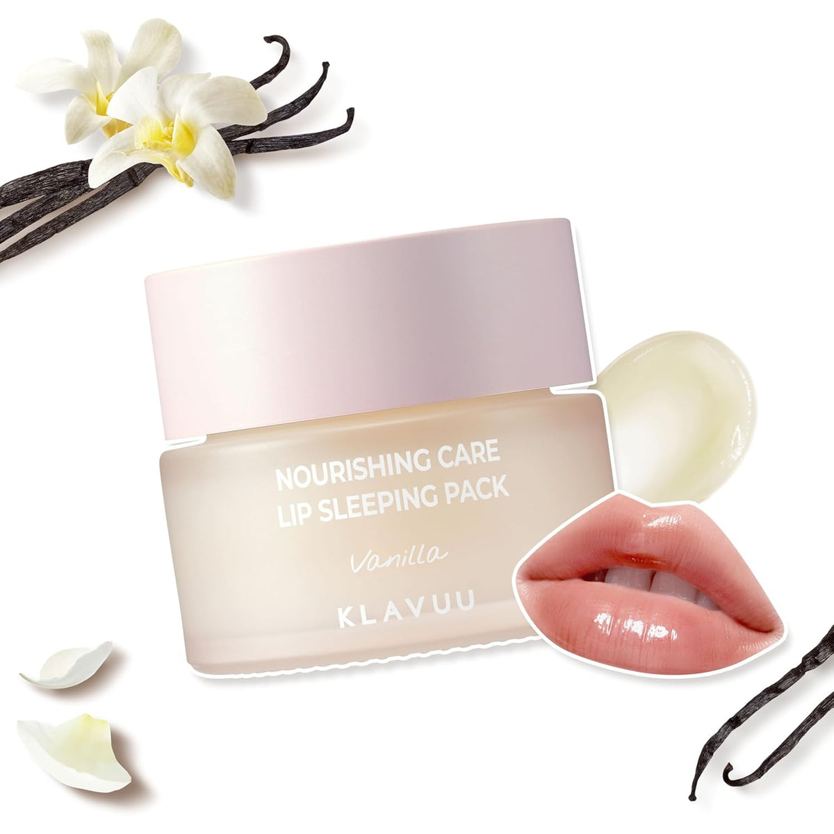 Klavuu Lip Mask Sleeping Pack (0.7oz) – Overnight Deep Hydrating Korean Lip Balm Treatment for Very