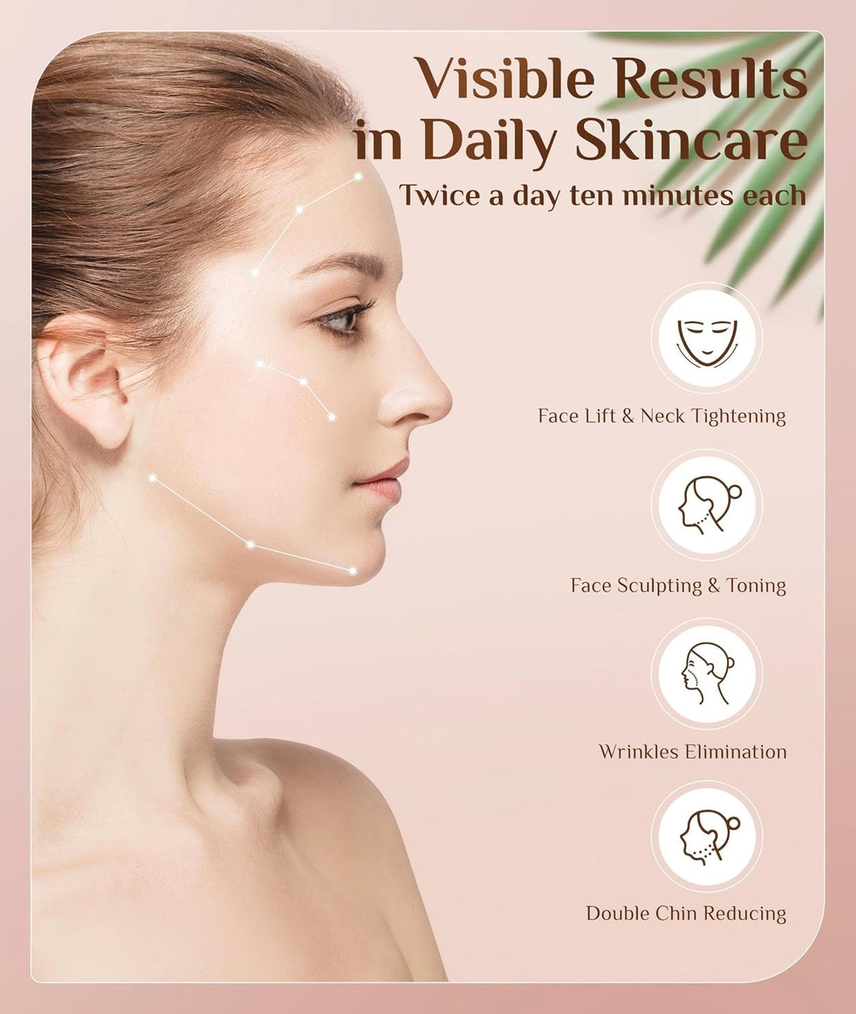7 Color Galvanic Machines - Red Light Therapy for Face and Neck, Face Massager Tool for Wrinkles