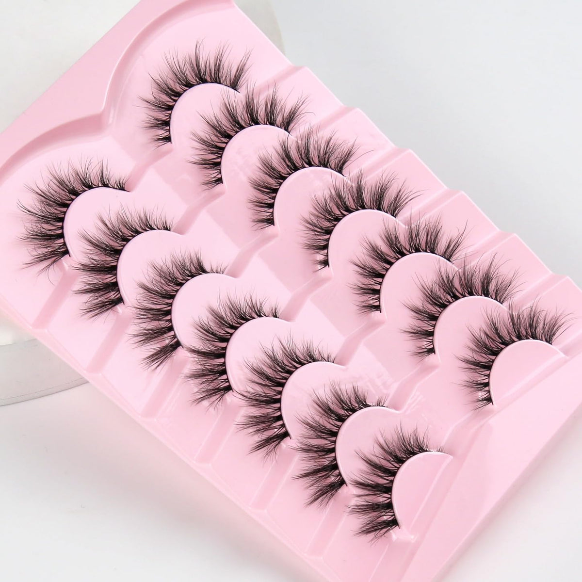 Lashes Natural Cat Eye Lashes Wispy Eyelashes 15mm False Eyelashes Wispy Lashes 3D Volume Strip