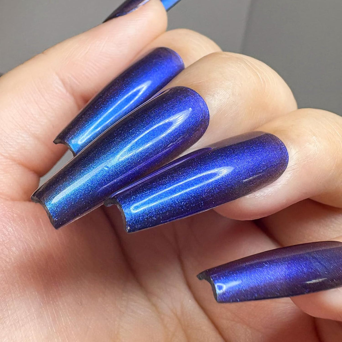 Major Dijit Quick Dry Nail Polish Pearl Blue Summer Nail Lacquer for Nail Art Cruelty-Free Regular