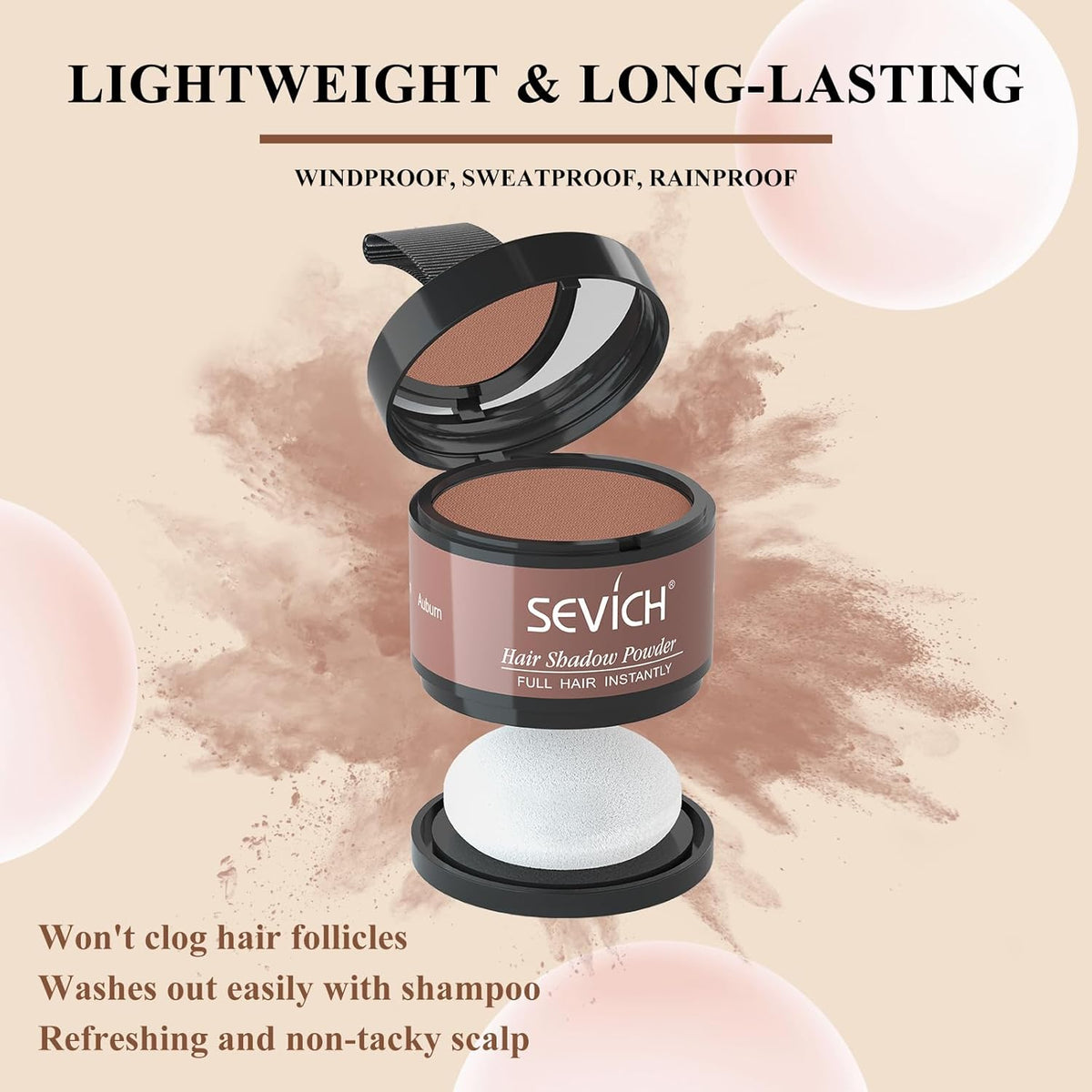 SEVICH Hairline Powder - Instantly Cover Grey Hair and Thinning Hairline, Eyebrows & Beard Line