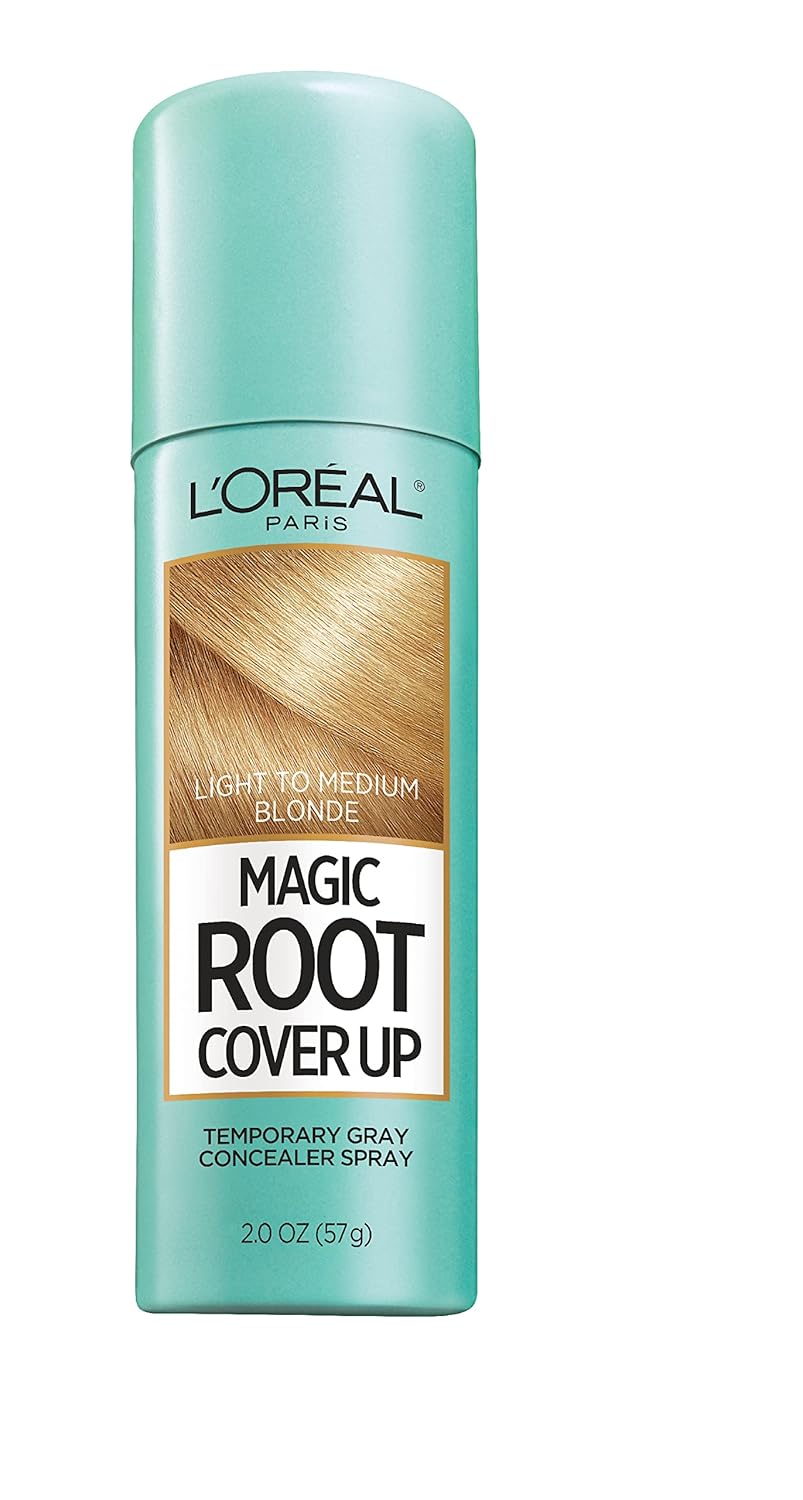 L'Oreal Paris Magic Root Cover Up Gray Concealer Spray Light to Medium Blonde 2 oz.(Packaging May