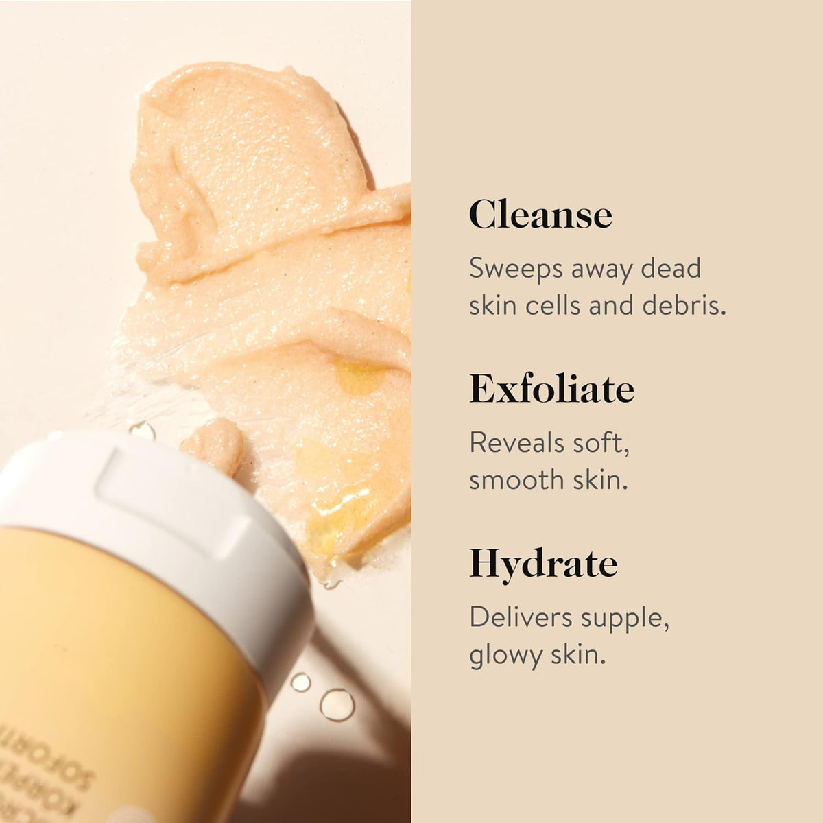 goop Beauty Microderm Body Polish | Exfoliating Scrub & Foaming Cleanser for Glowing Skin | Salts &