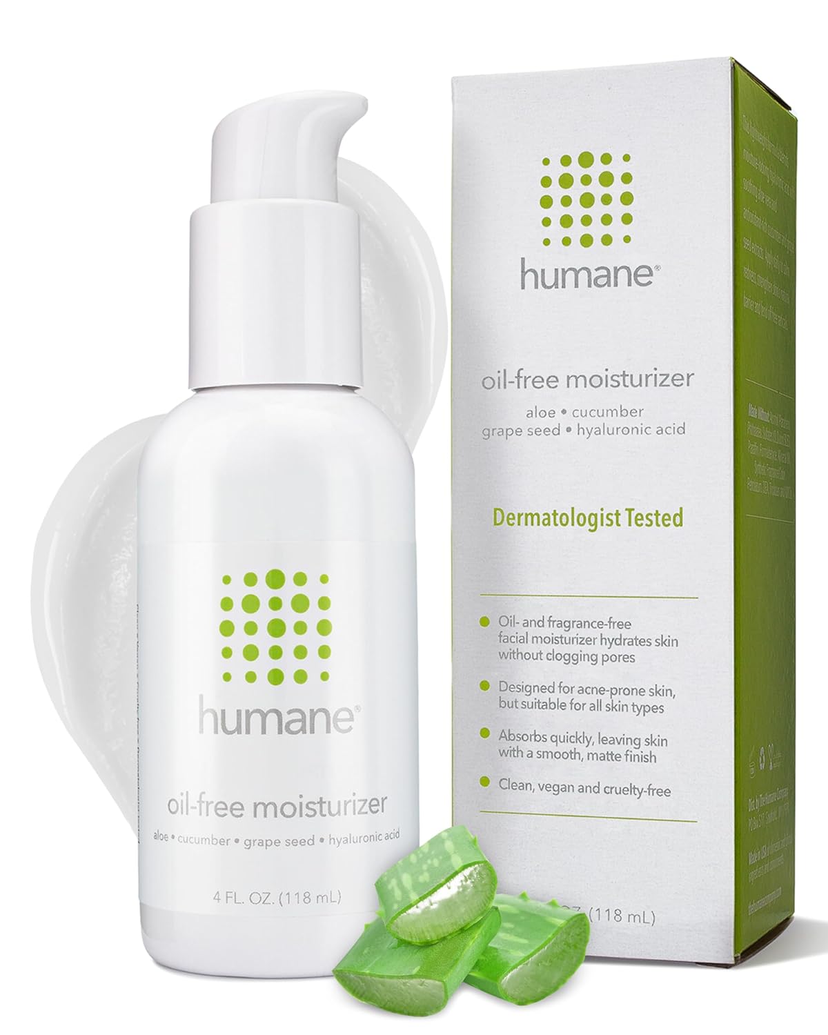 humane Oil-Free Daily Lightweight Face Moisturizer for Acne-Prone Skin - 4 Fl Oz - Gentle for All