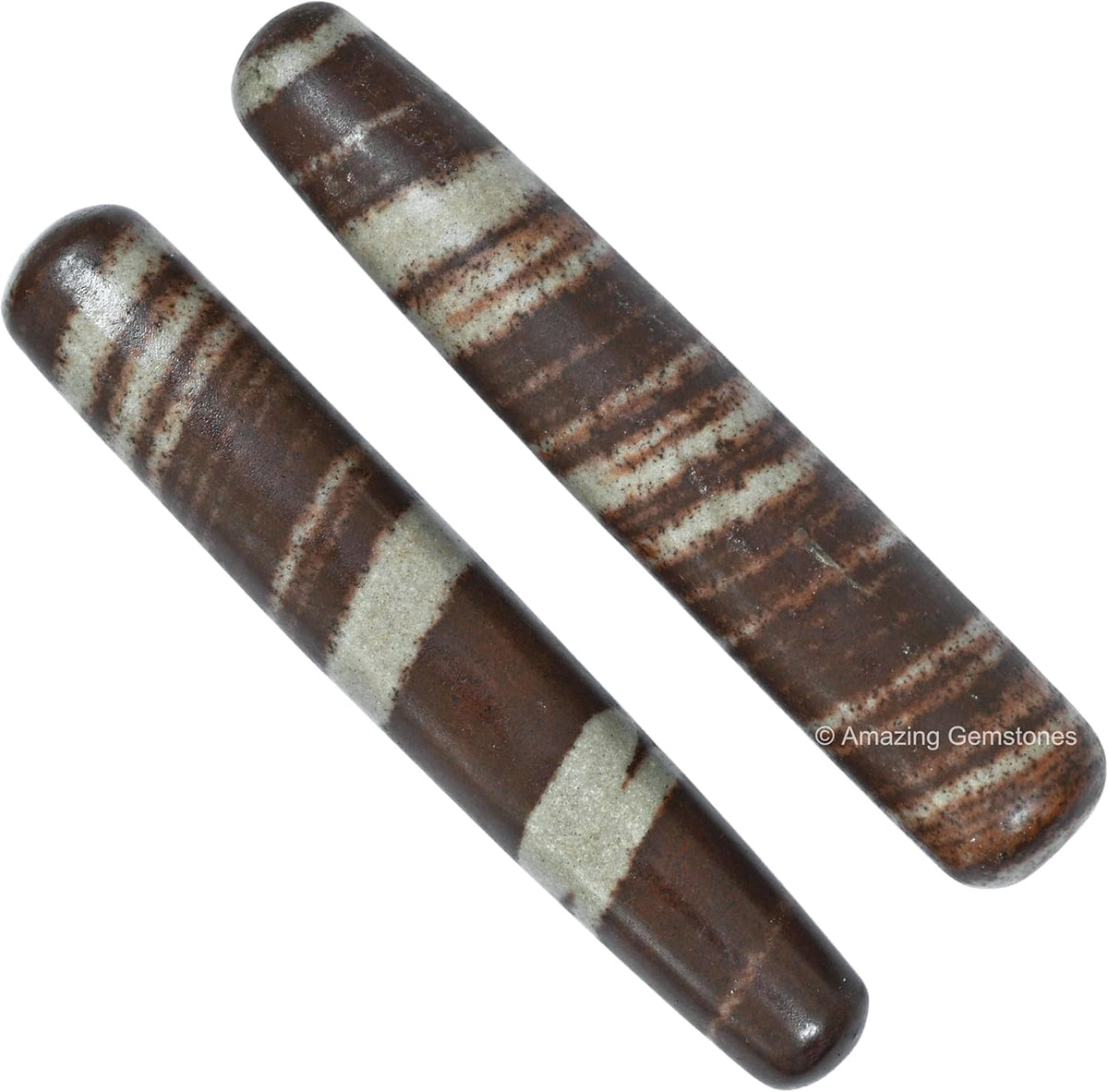 Amazing Gemstone Narmada Stone Crystal Wand Massage Stick - Pelvic Wand Gua Sha for Adults