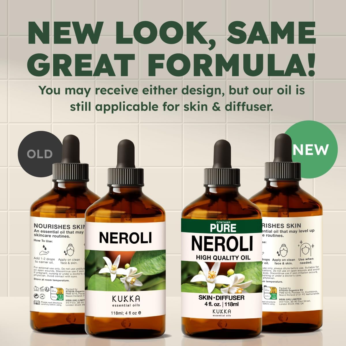 Kukka Neroli Essential Oil for Diffuser Skin - 4 Fl Oz - Neroli Oil, Floral Scent, for