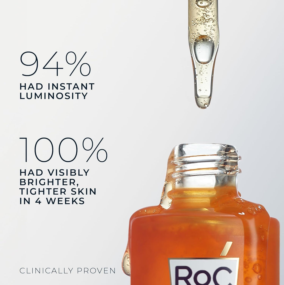 RoC Multi Correxion Revive + Glow 10% Active Vitamin C Serum for Face, Daily Anti-Aging Wrinkle and