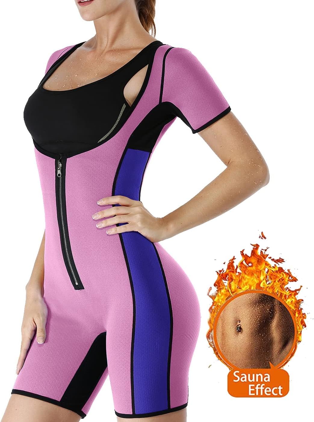 NonEcho Neoprene Sweat Sauna Suit Shaper for Women Slimming Full Body Shapewear Waist Trainer