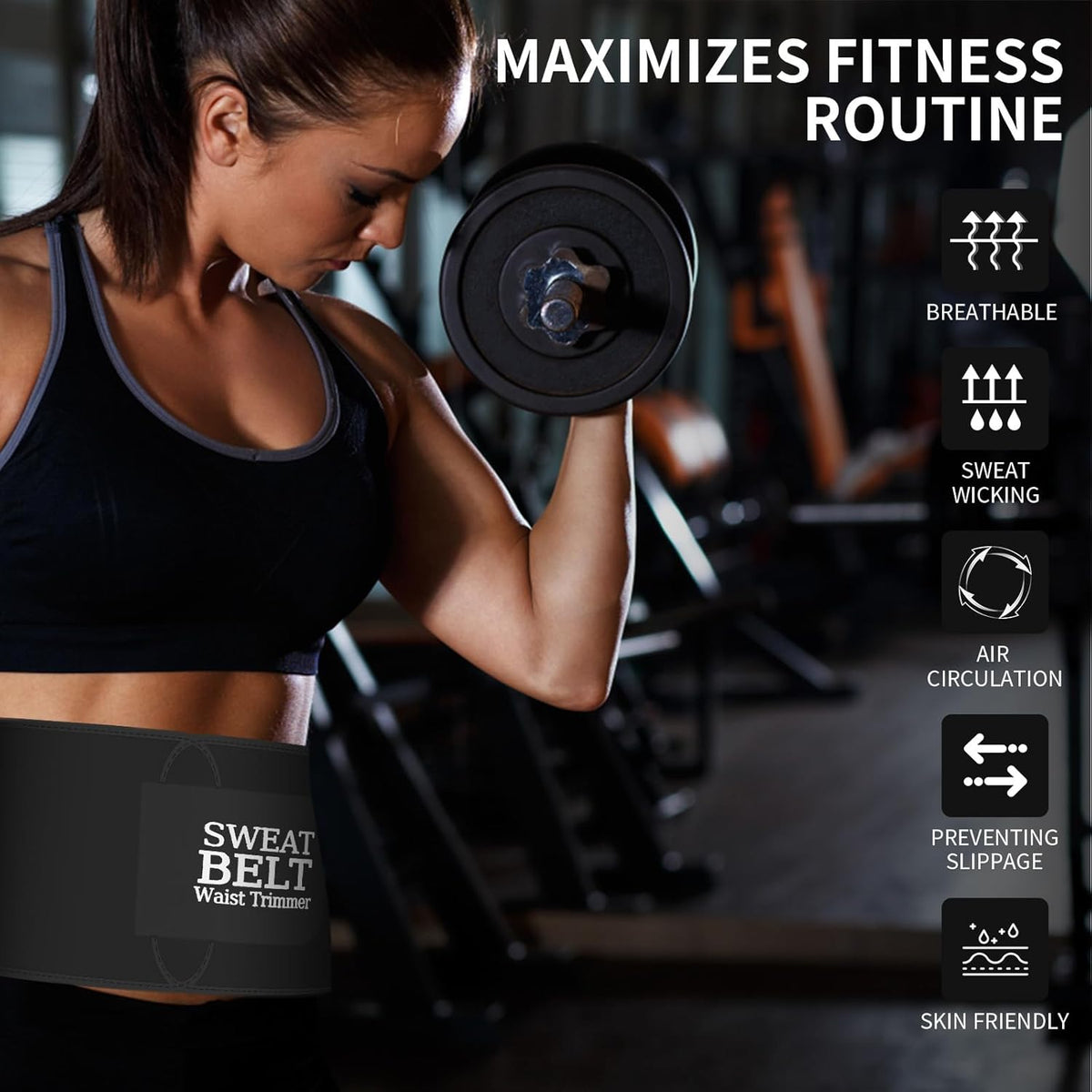 ZPP Waist Trainer for Women and Men, Neoprene Sweat Band Waist Trimmer Belt Slimming Stomach Wrap