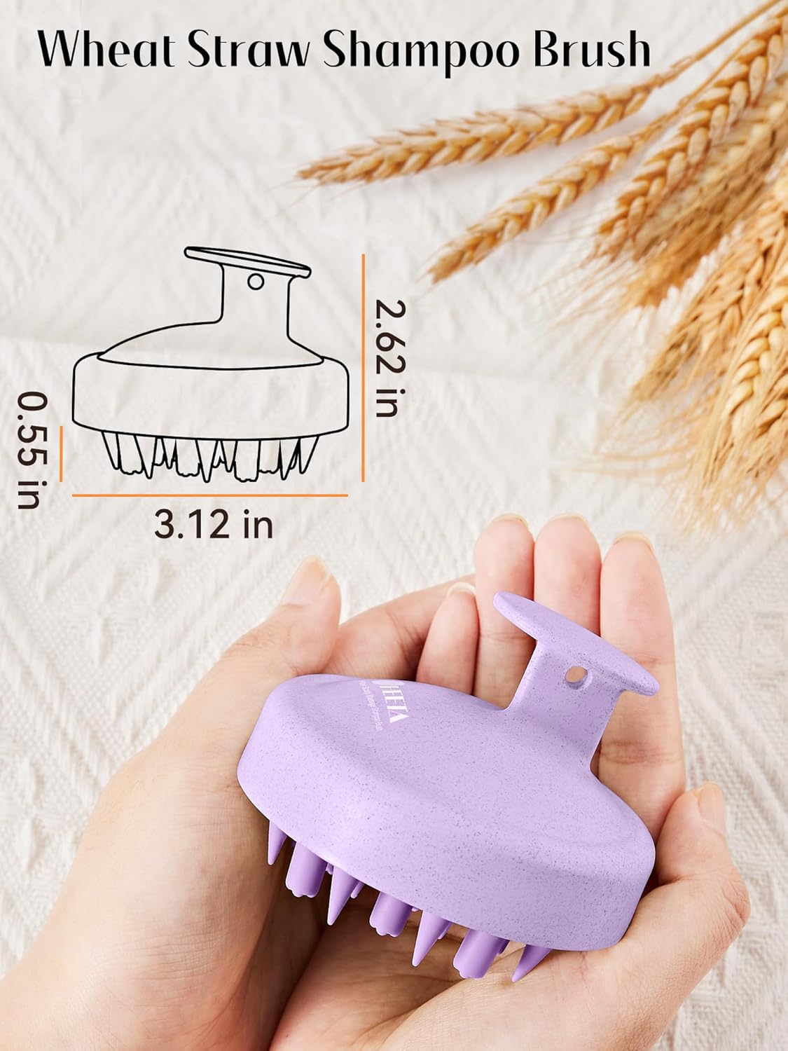 HEETA Hair Scalp Massager for Hair Growth, Shampoo Brush, Scalp Scrubber Exfoliator with Soft