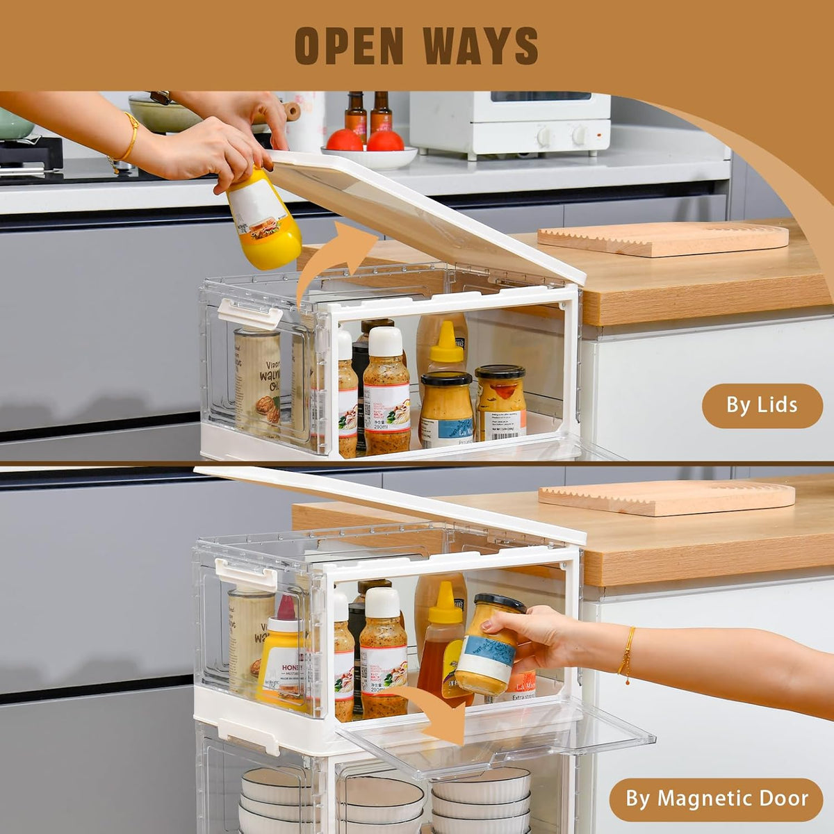 Collapsible Plastic Storage Bins with WheelsClear Stackable Storage Bins with Lid Stackable Storage