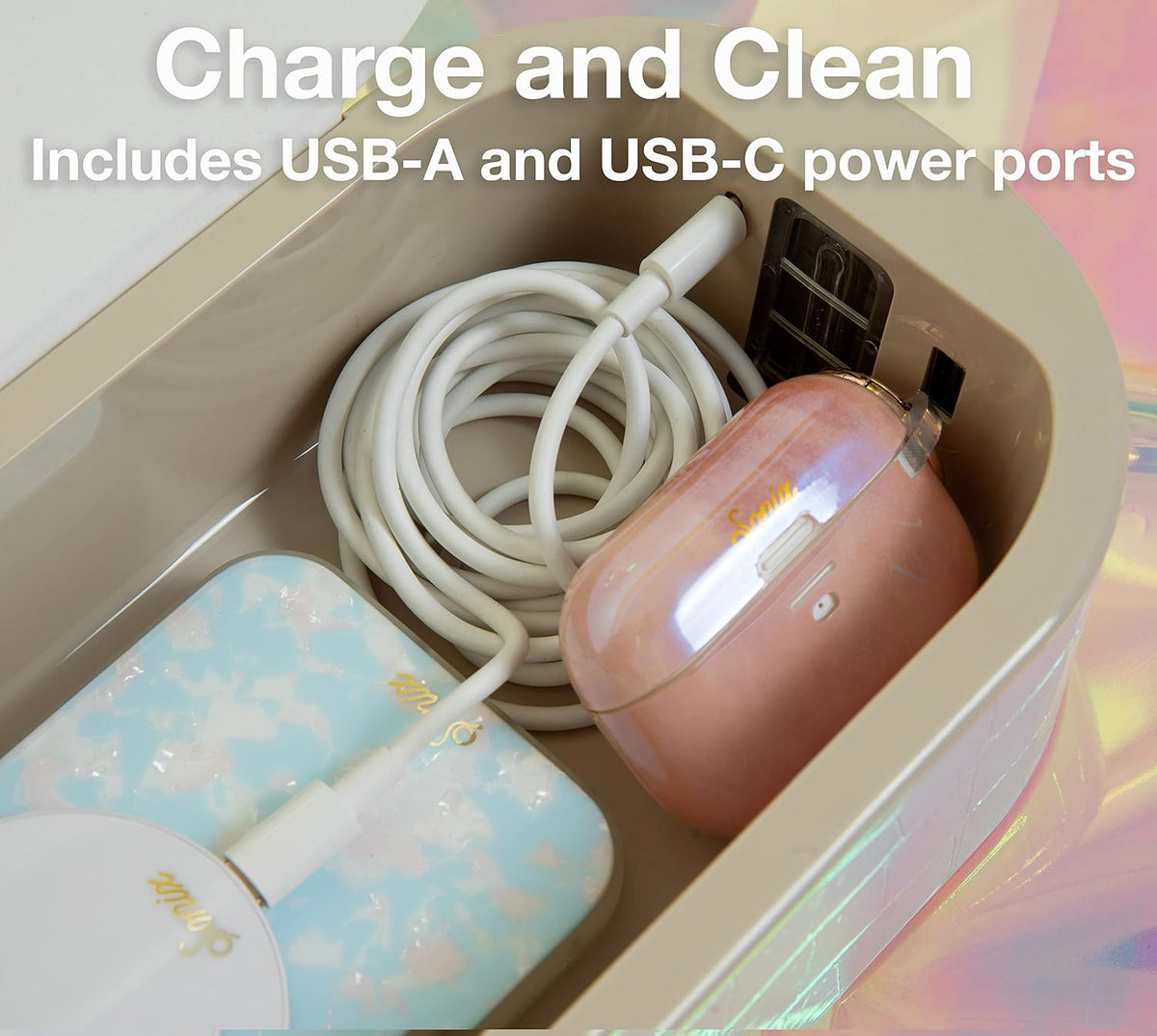 Sonix Beyond UV+O3 Sanitizer Box and Universal Charger UV and Ozone Disinfector for Phone, Mask
