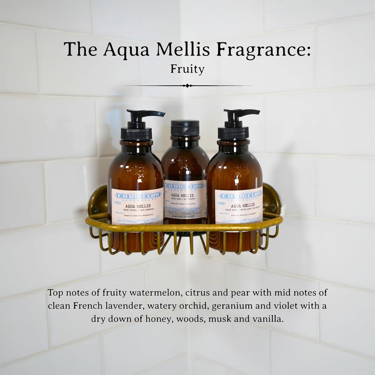 C.O. Bigelow Aqua Mellis Body Lotion, Iconic Collection Moisturizing Body Lotion with Shea Butter