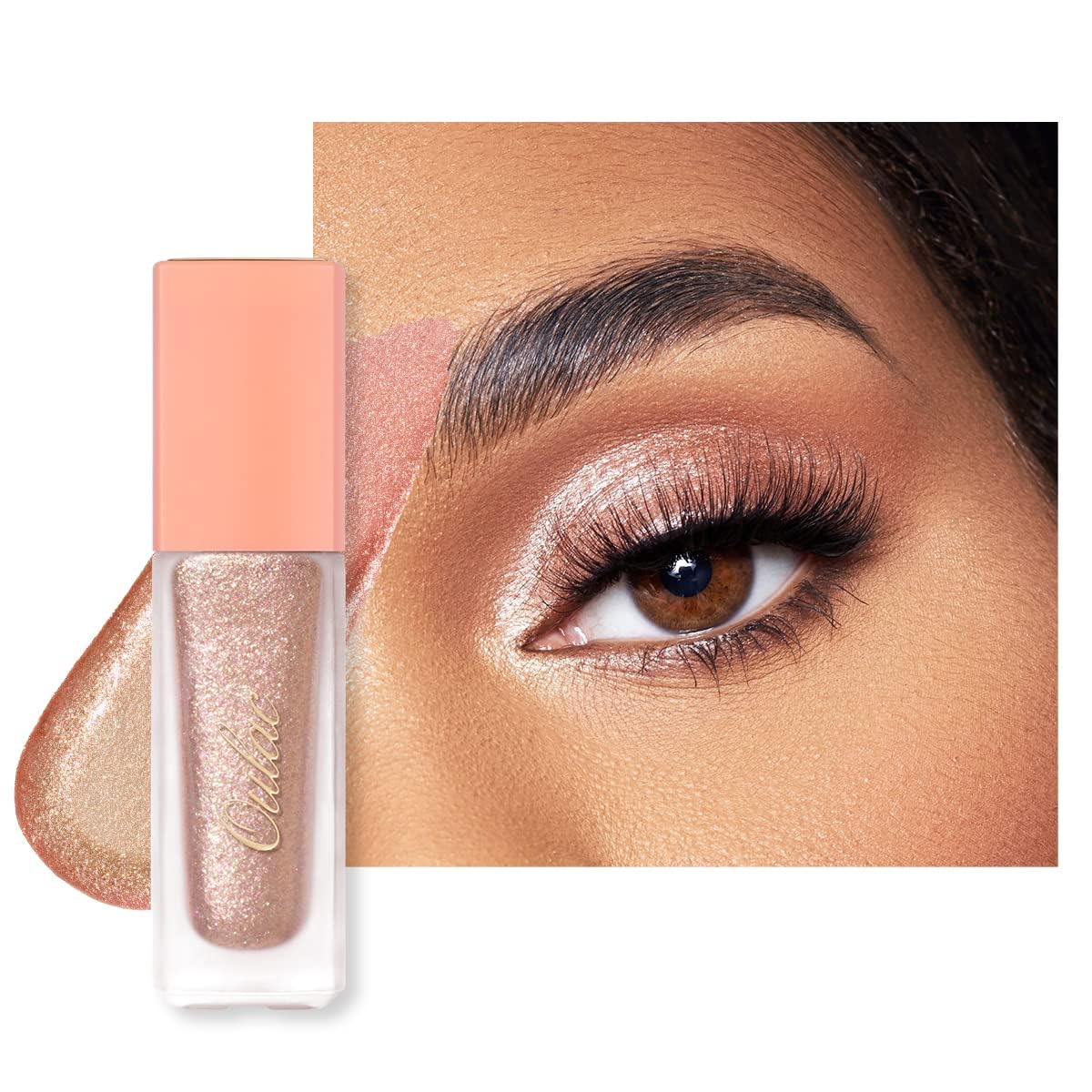 Oulac Eyeshadow Liquid Eyeshadow Multi-Usage Liquid Glitter Eyeshadow&Eyeliner Highly Pigmented