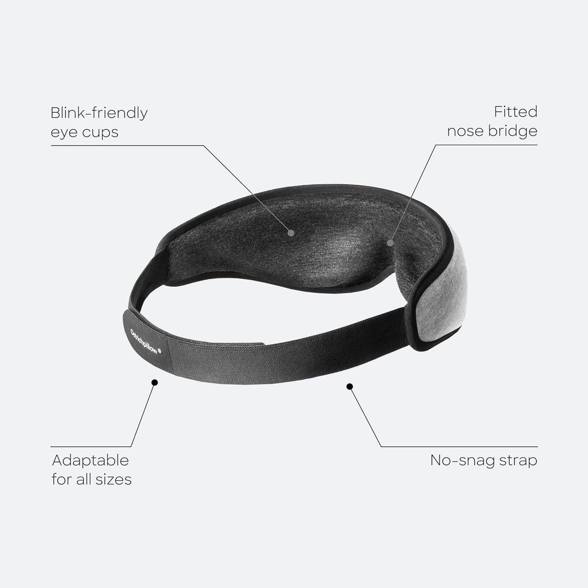 Ostrichpillow Eye Mask, Sleep Mask for Men Women 100% Blackout, No Pressure On Eyes, Soft &