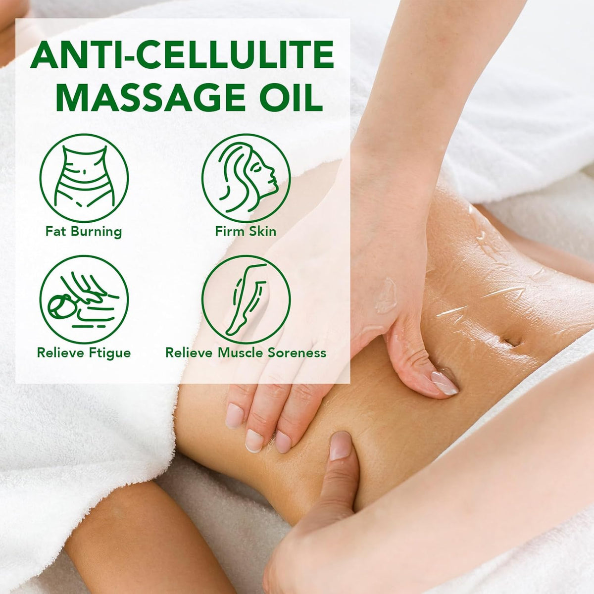 Body Oil Naturals Anti Cellulite Massage Oil, for Skin Tightening, Massage Oil for Massage Therapy