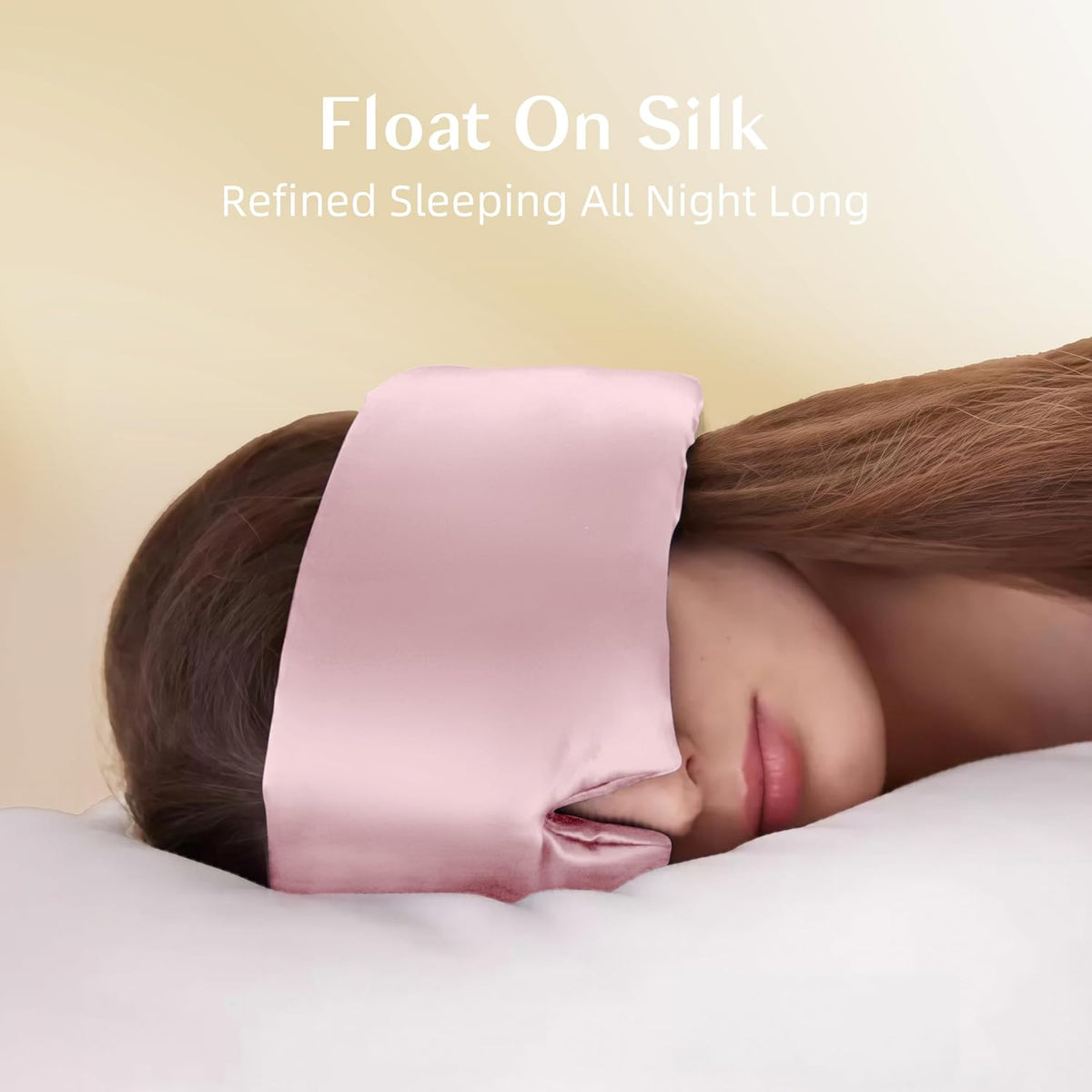 Silk Sleep Mask for Women and Men, Side Sleeper, 22 Momme Pure Mulberry Silk Total Blackout 100%