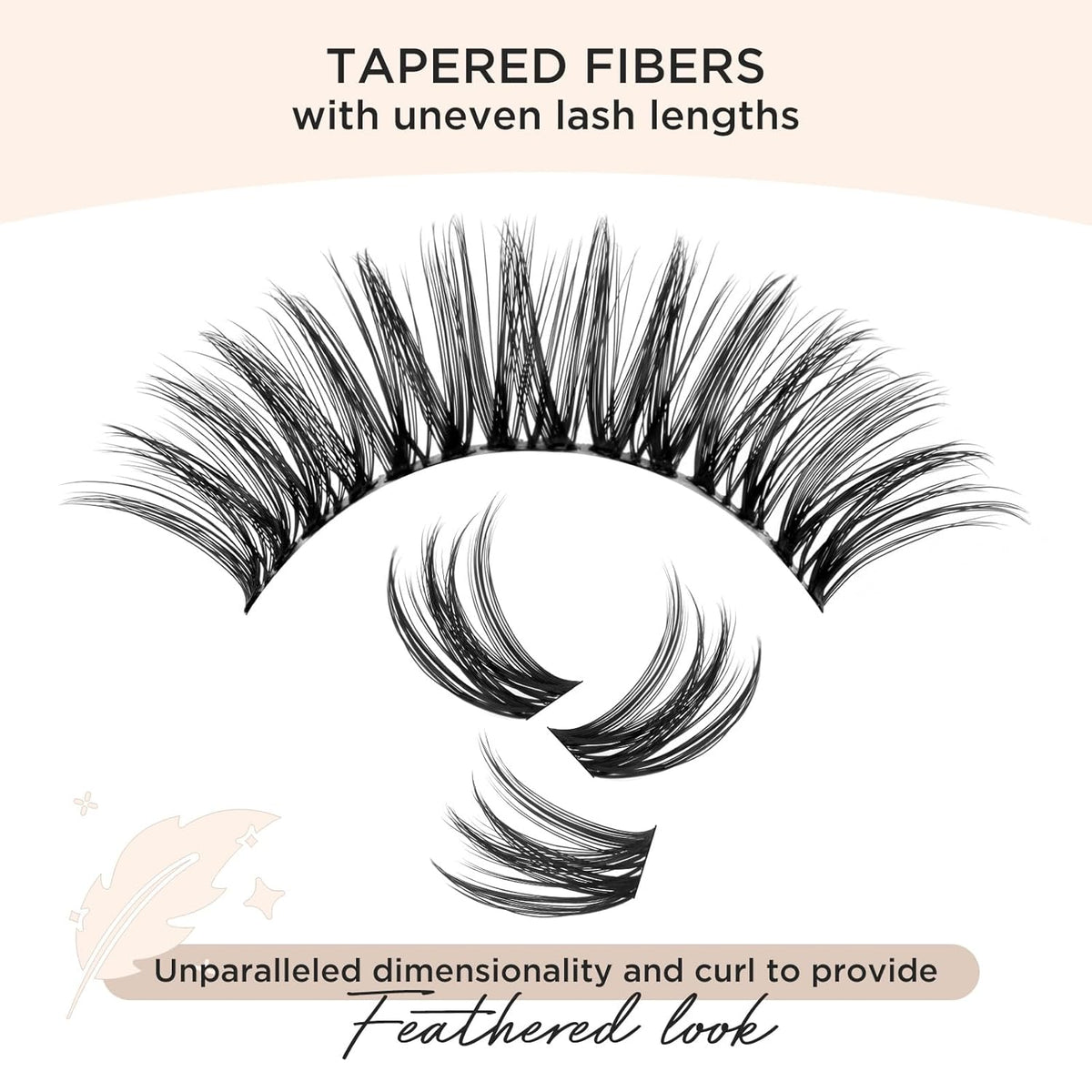 PopUp Lash Clusters 144 Pcs Cluster Lashes DIY Cluster Eyelash Extensions Mega Volume Reusable