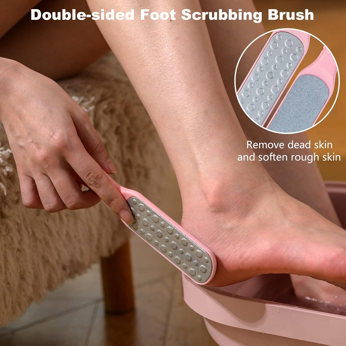 Collapsible Foot Bath Spa with heat and Massage Rollers, Foldable Foot Soak Tub with Bubbles Jets