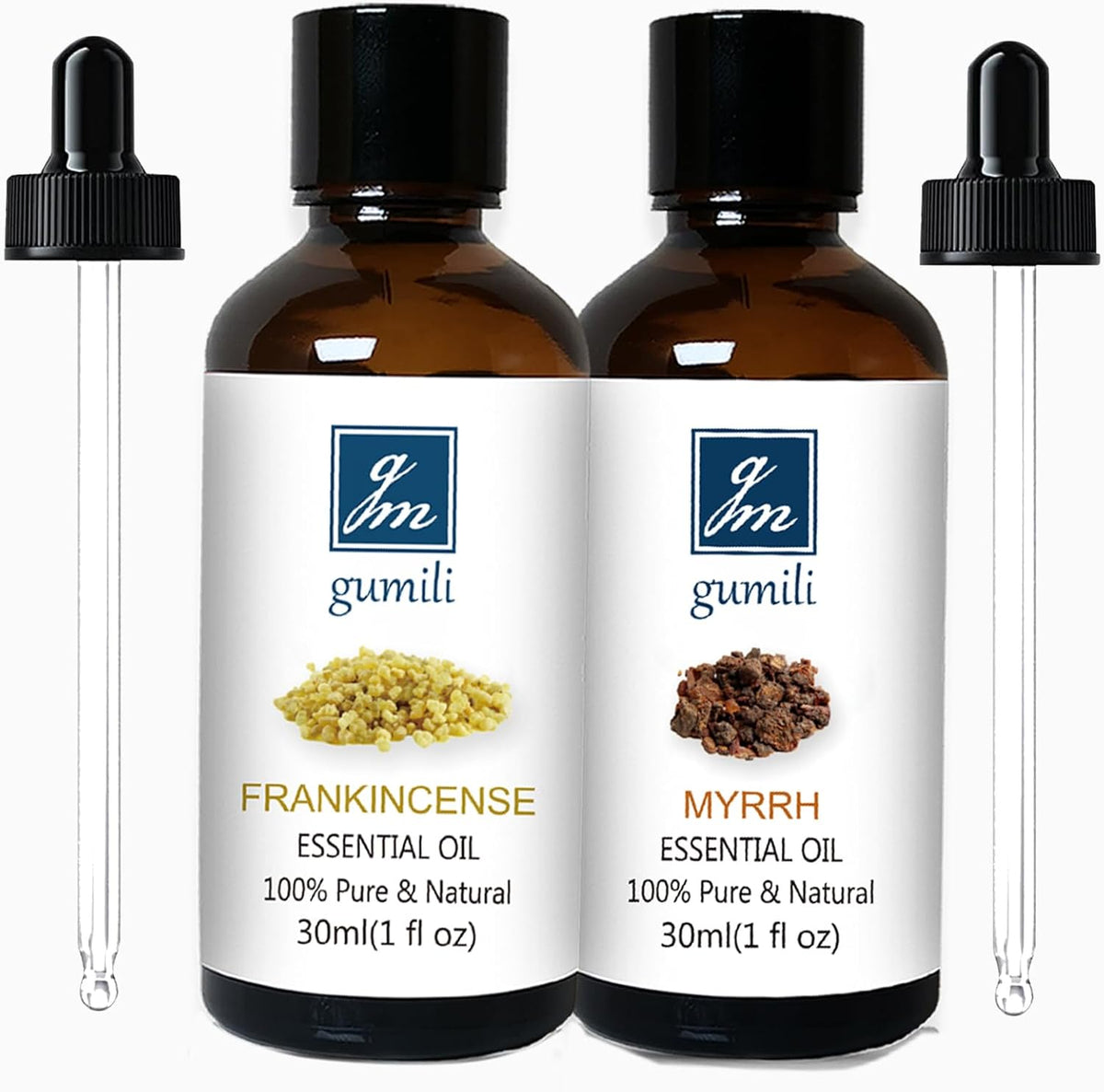 Frankincense and Myrrh Essential Oil, 100% Pure Undiluted Essential Oil for Skin, Hair