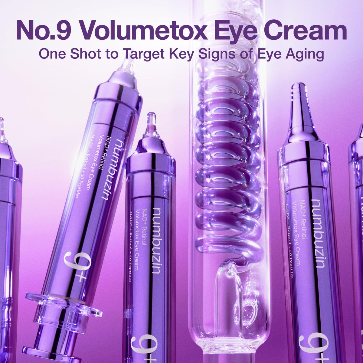 numbuzin No.9 Eye Cream | NAD+ Retinol Volumetox Eye Cream | Firming, Wrinkles, Fine Lines, Dark