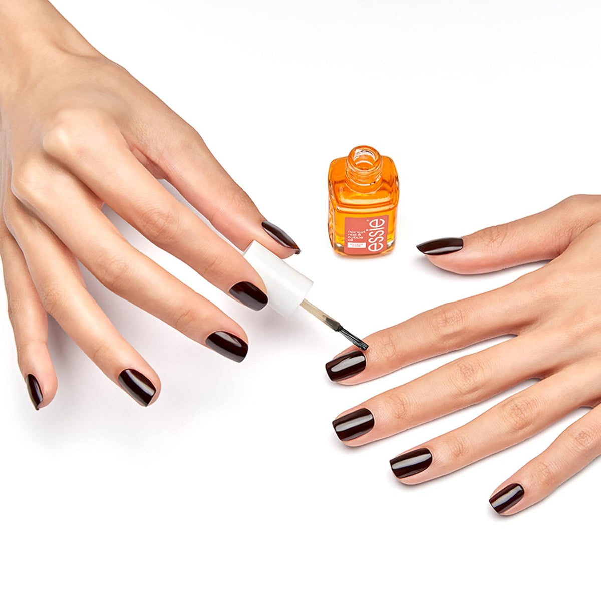 essie Nail Care, 8-Free Vegan, Apricot Nail and Cuticle Oil, softened and nourished cuticles, 0.46