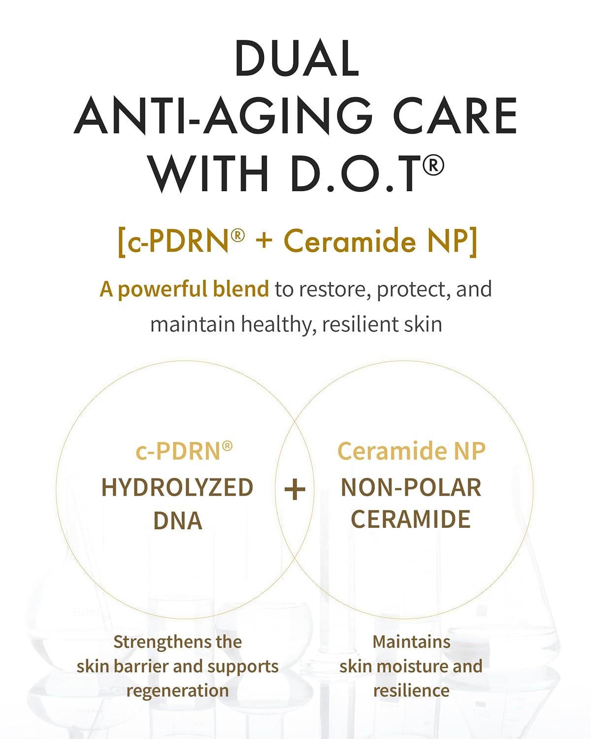 REJURAN® Dual Effect Ampoule, DOT DUAL c-PDRN® [Larger Size] - Salmon DNA Face Serum for Deep
