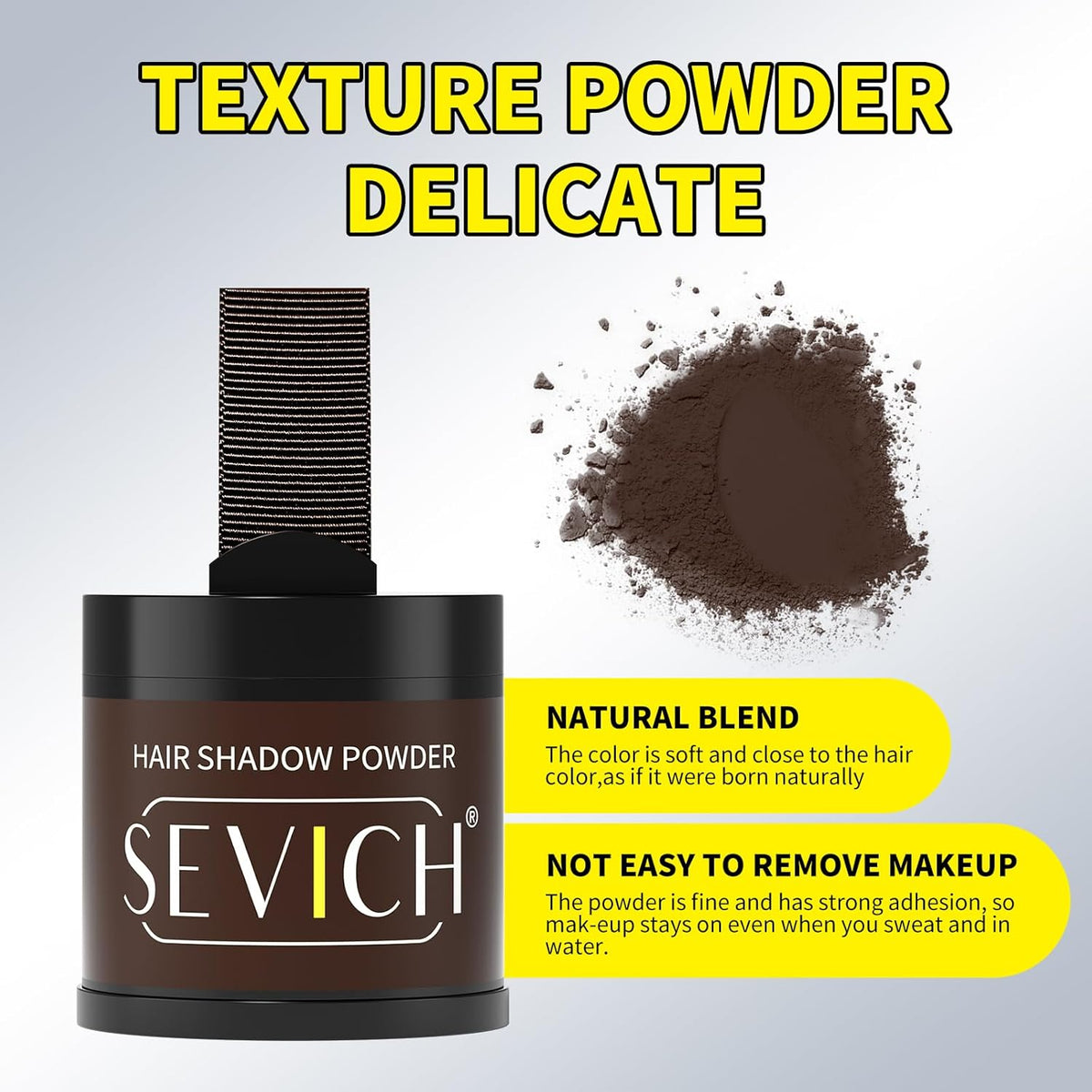 Sevich Hairline Powder 10g Large Capacity - Instantly Conceals Hair Loss, Root Touch up, Shadow