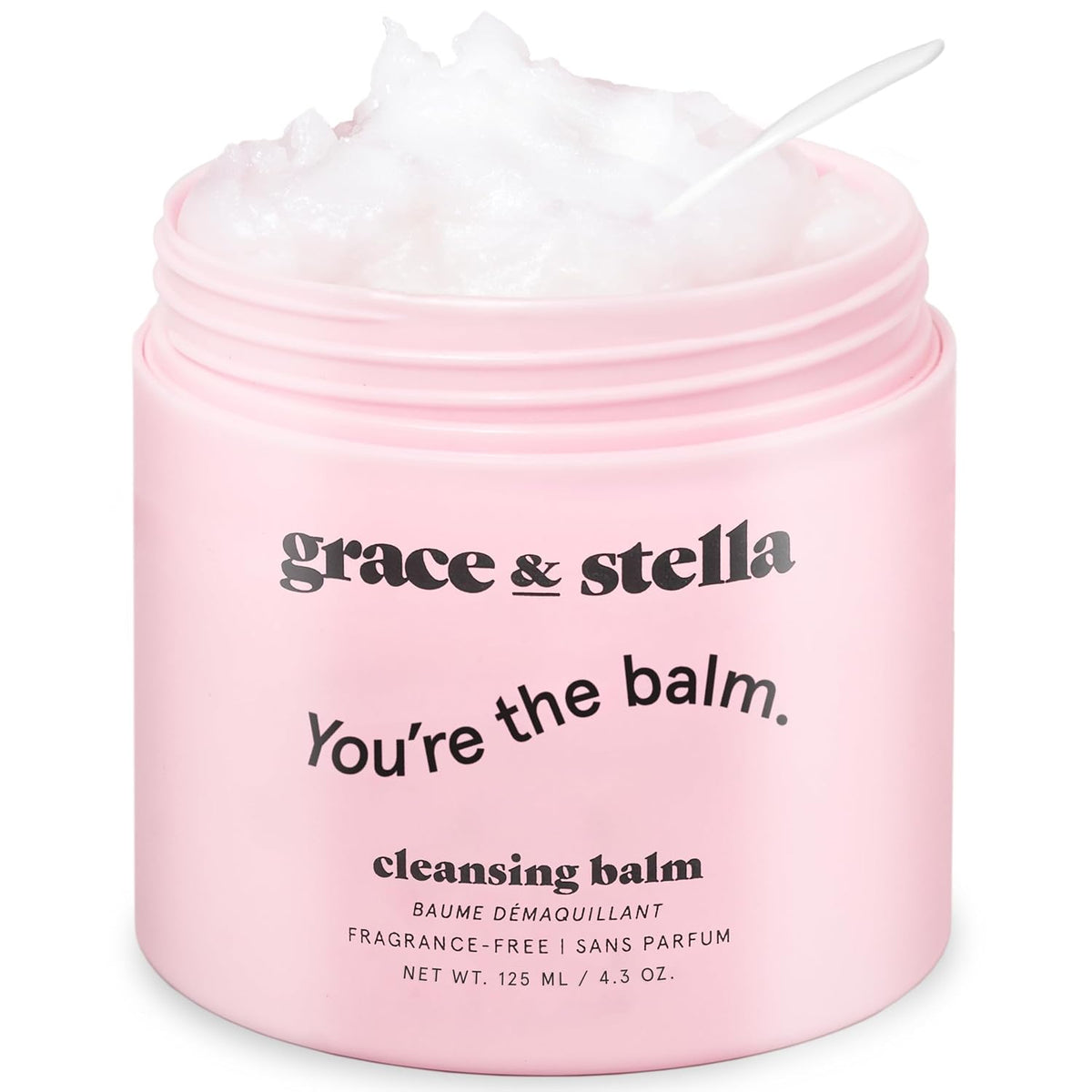 grace & stella Makeup Remover Cleansing Balm - Hydrating Facial Cleanser with Vitamin E for Soft