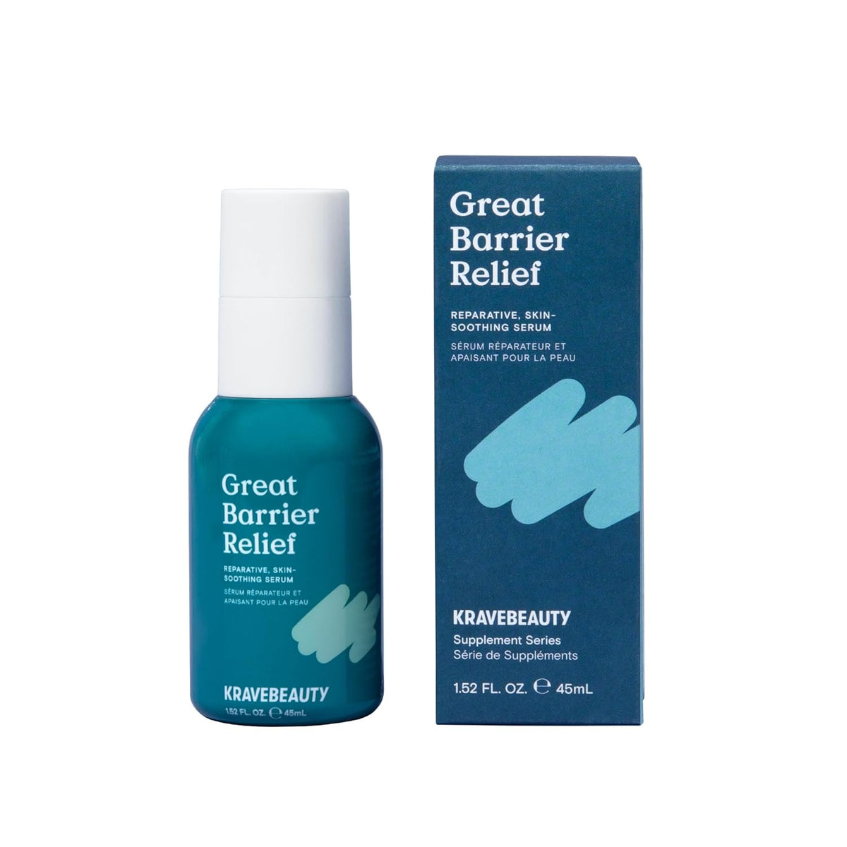 KraveBeauty New Great Barrier Relief, Soothing Skin Barrier Repair Serum, Contains Tamanu Oil to