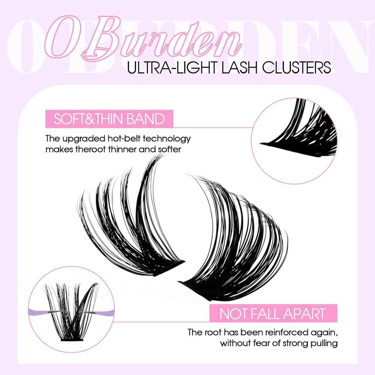 WENDY DIY D Curl Lash Clusters Book 468 Pcs Natural Look Individual Cluster Lashes Book