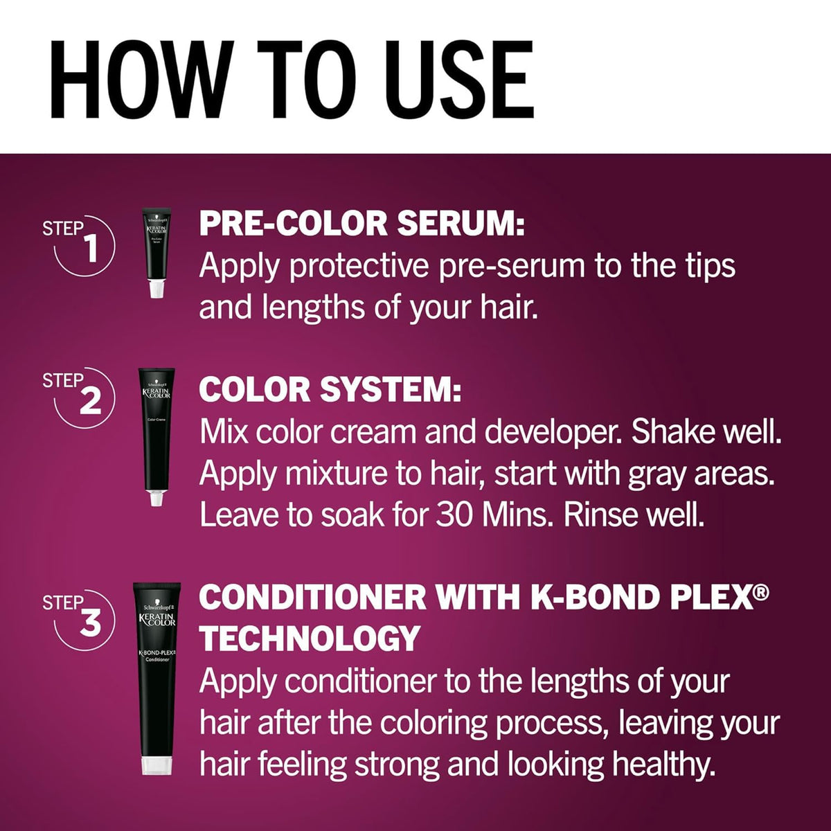 Schwarzkopf Keratin Color Anti-Age Hair Color Cream, 5.3 Berry Brown (Packaging May Vary), Pack of 1