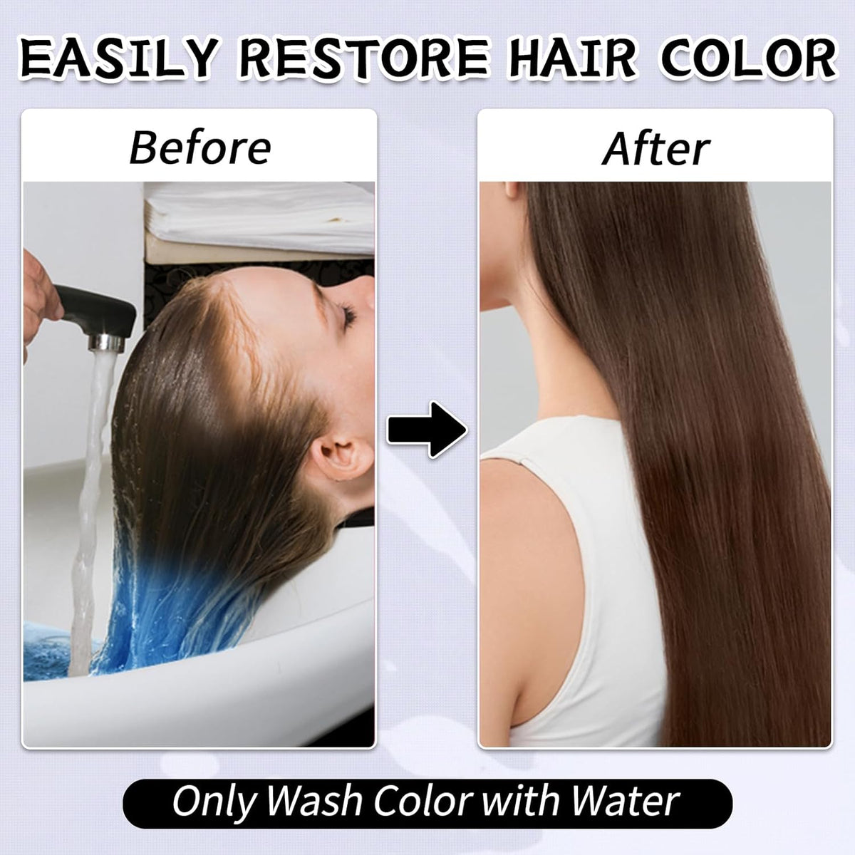 Byhoo Purple Temporary Hair Color Dye for Dark Hair, 90 ml, Cream Format, Fashionable Color