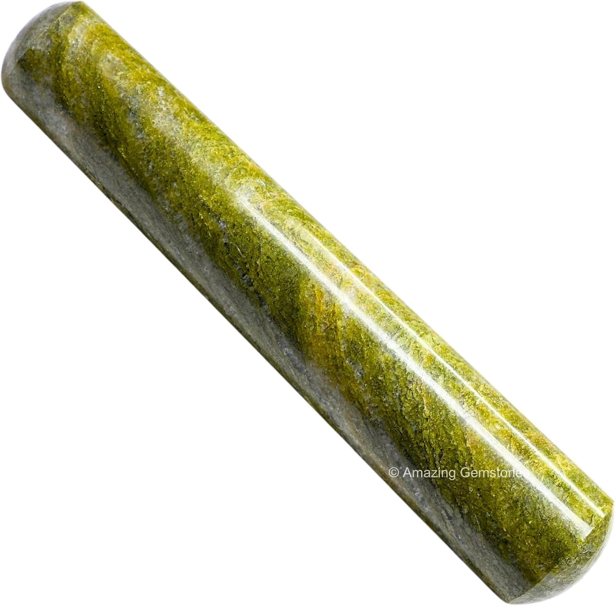 Amazing Gemstone Vesuvianite Crystal Wand Massage Stick - Pelvic Wand Gua Sha for Adults - Crystals