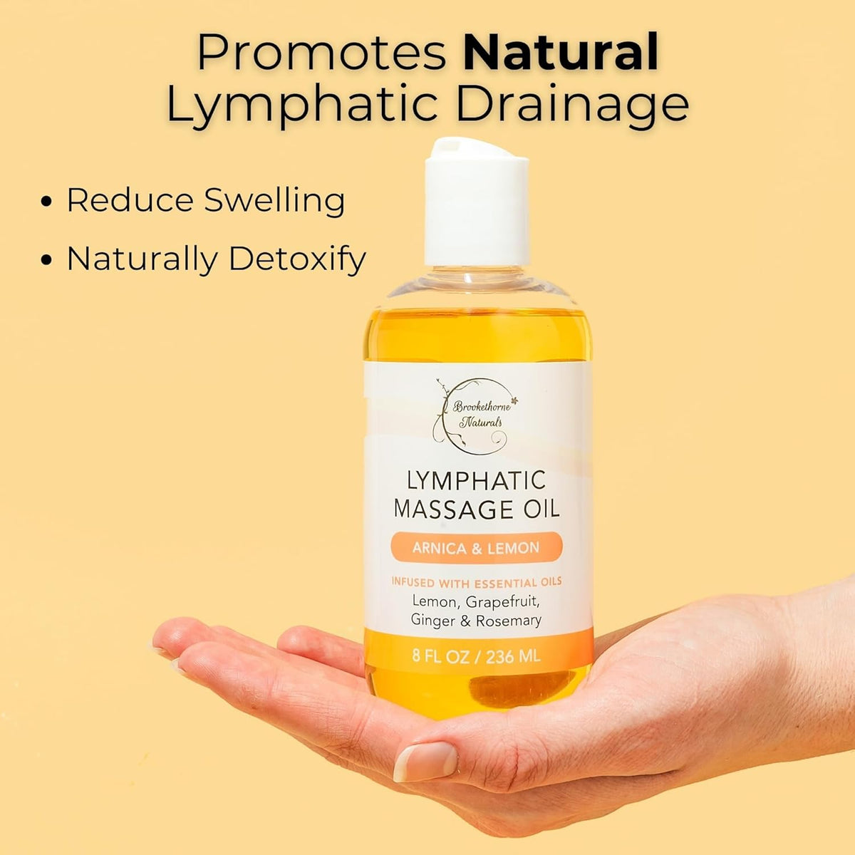 Lymphatic Massage Oil for Massage Therapy | 100% Natural Lymphatic Drainage Oil | Premium Quality