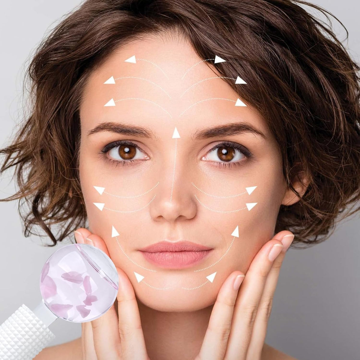 Ice Globes & Ice Roller for Face and Eyes - Facial Massage Tools for Skin Care, Reduce Wrinkles &