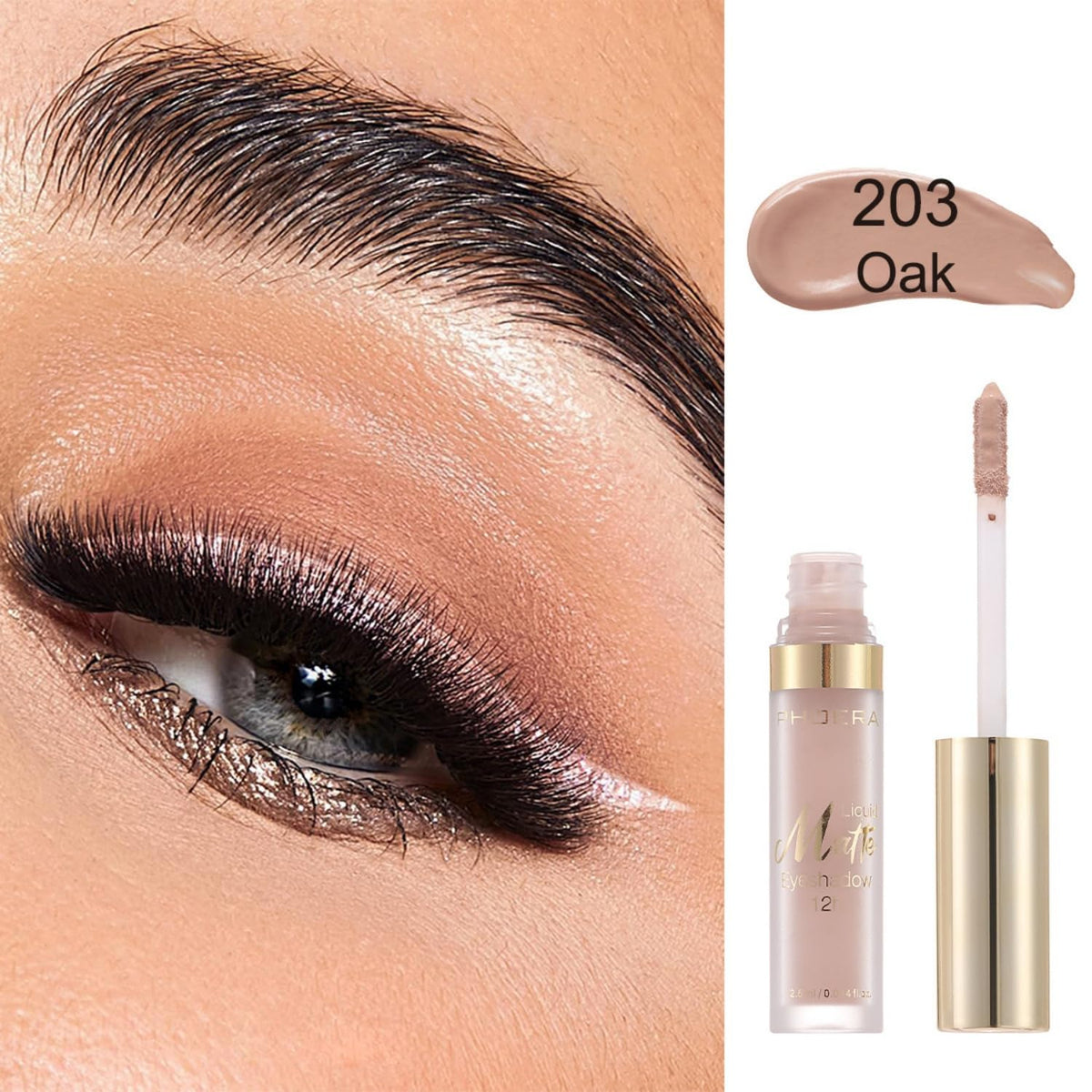 MAEPEOR Matte Liquid Eyeshadow 10 Colors Naked Smooth Creamy Eyeshadow Long Lasting and Waterproof