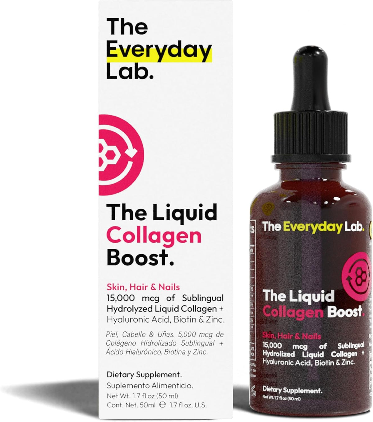 Liposomal Collagen Drops with Hyaluronic Acid & Biotin – Liquid Collagen for Skin, Hair & Nails