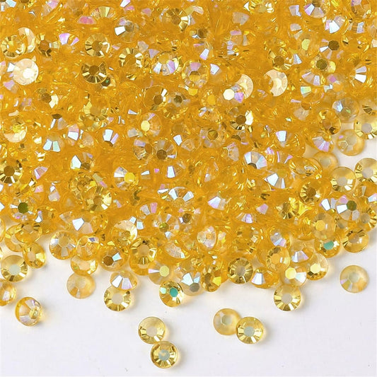 1000 Pieces SS20 5mm Flatback Rhinestones AB Clear Round Gems Crystals for Nail Art DIY Crafts