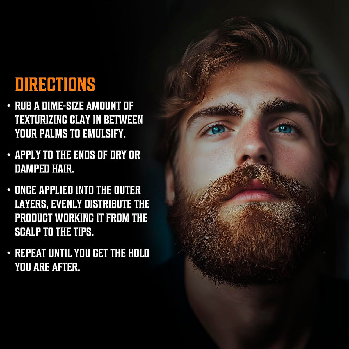 Viking Revolution Coffee & Whiskey Hair Clay for Men - Matte Finish, Texturizing Clay Pomade for